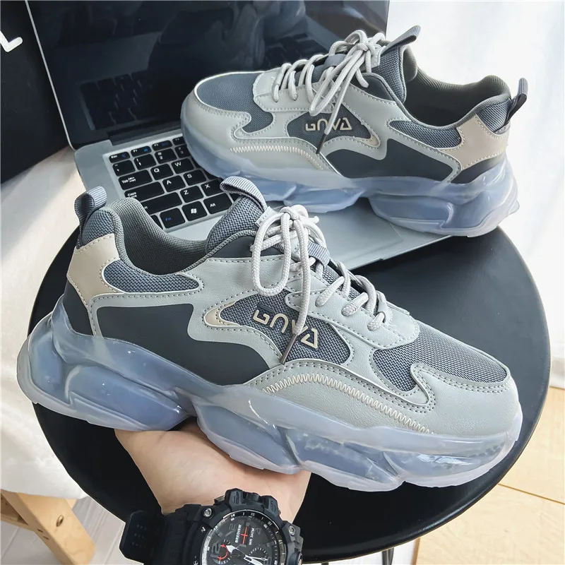 

Мужская Новинка 2021, Уличная обувь для отдыха на толстой подошве, Спортивная мужская обувь, универсальная Уличная обувь с высоким верхом, мод...