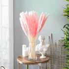 Натуральный высушенный цветочным декором для маленьких девочек пампасной травы Рид DIY для создания искусственных цветов украшение семейной свадебной Кролик хвост трава натуральным мехом с цветочным декором