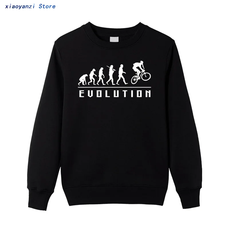 

2021 Evolution Of Biking Unisex Sweatshirts hoodies Lycra Cotton Men pullovers top-0436
