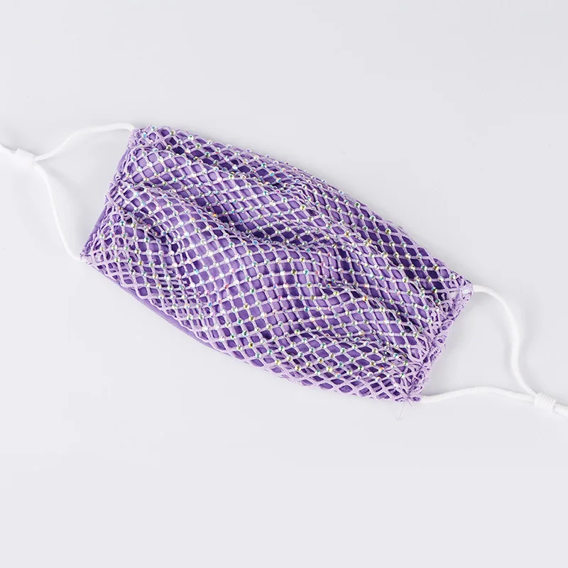 Стразы маска для женщин Кристальное украшение лица модные сексуальные блестящие