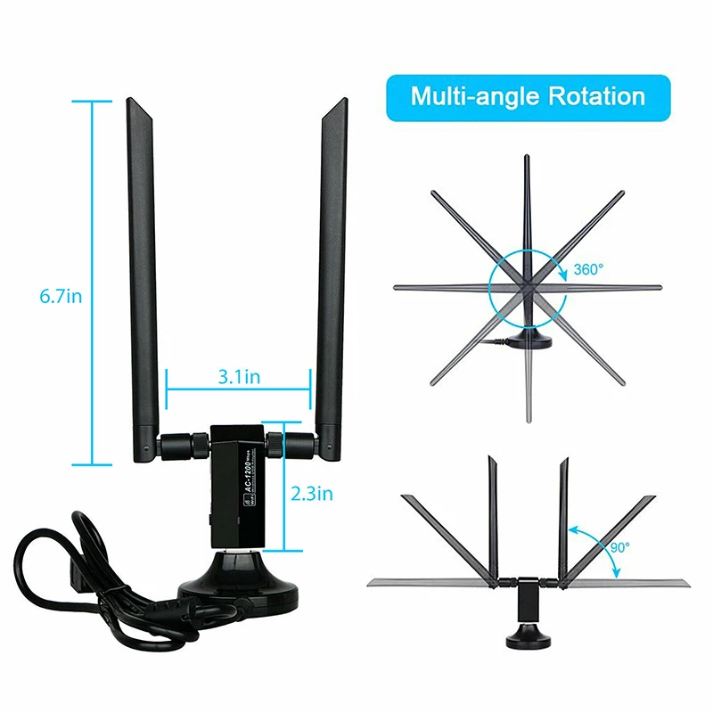 

1200 / WiFi 2,4G/5,8G USB 3,0 @ M23