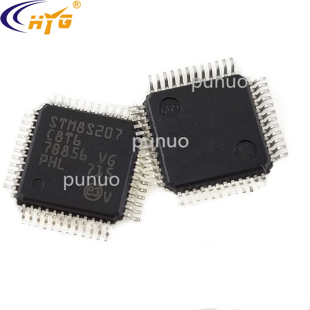 Оригинальная аутентичная Инкапсуляция STM8S207C8T6 LQFP48 8bit MCU 10bit ADC таймеры