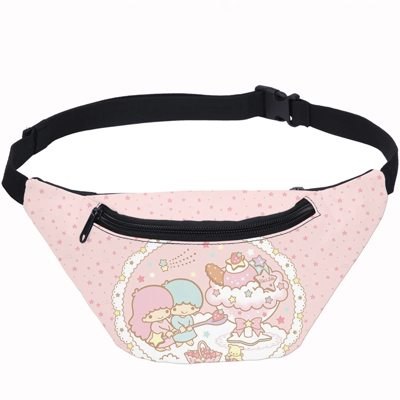Cartoon Little Twin Stars Fanny Pack For Women Banana Waist Bag Belt New Brand Girl Belly Chest Phone Pouch Purse | Багаж и сумки