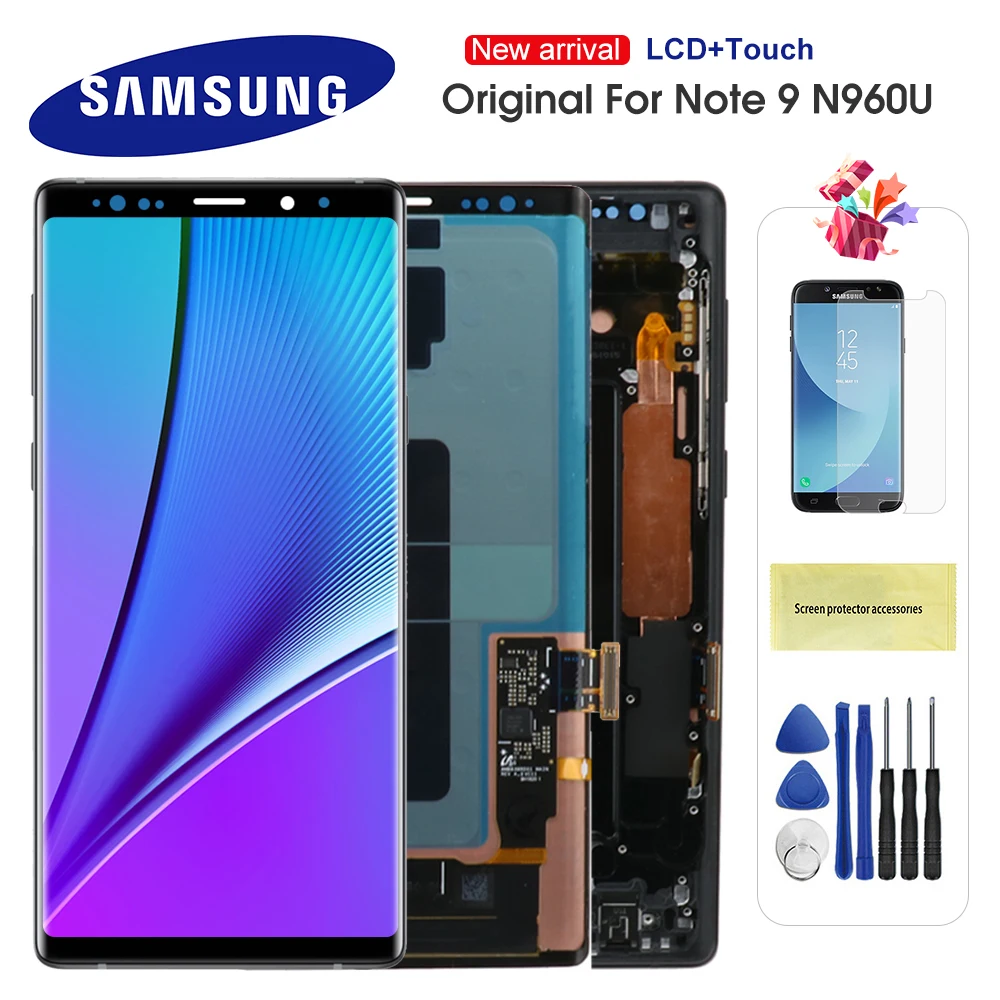 ЖК дисплей SUPER AMOLED 6 4 ''для SAMSUNG GALAXY Note 9/Note9/N960F с сенсорным экраном и