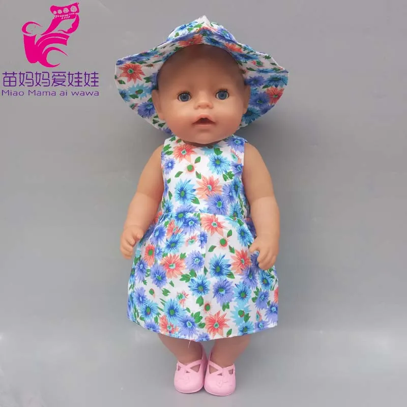 Кукольное платье подходит для кукол-младенцев 43 см Одежда новорожденных и