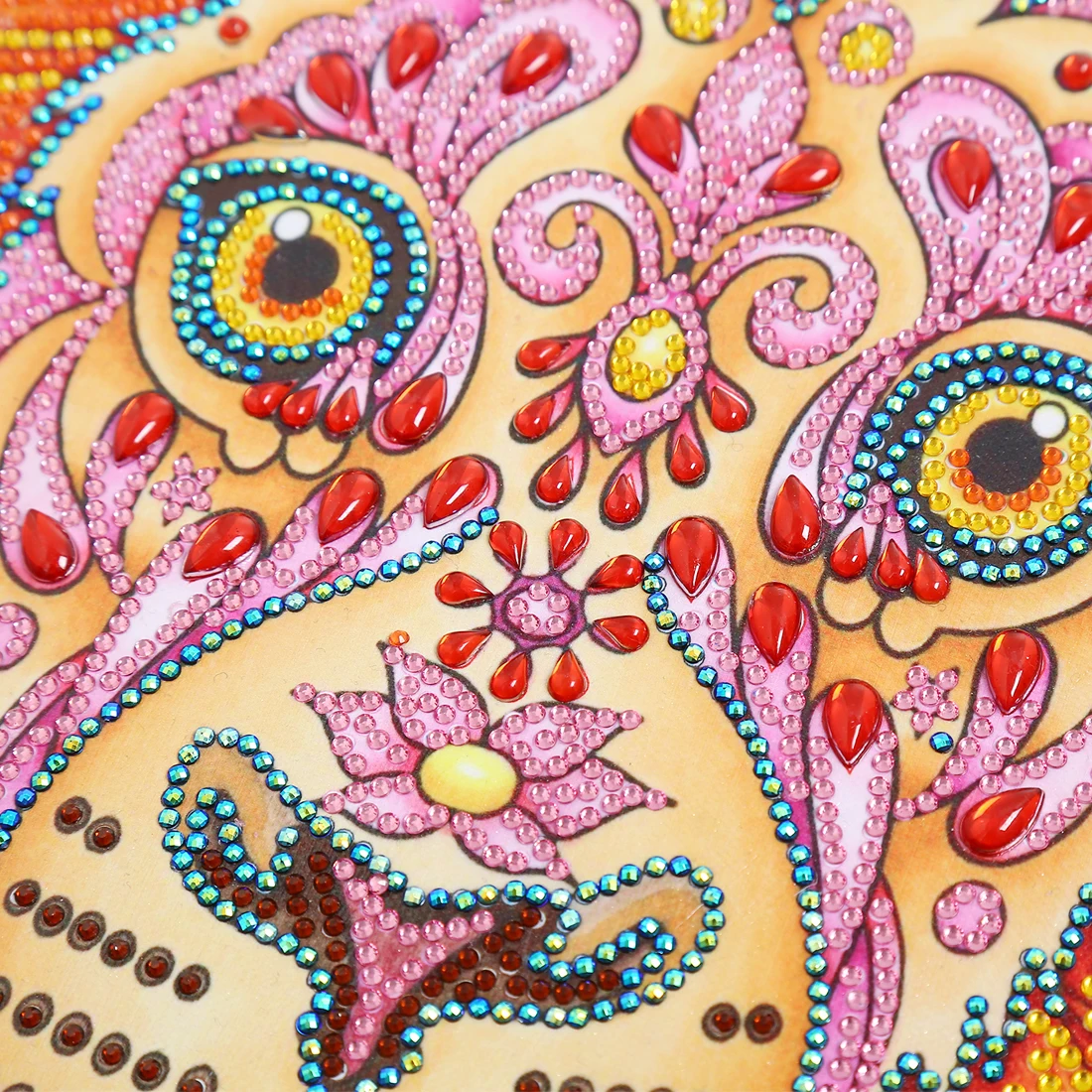 

5D DIY Special Shaped Diamond Painting Yellow Lion Cross Stitch Embroidery Kits Mosaic Diamond Painting Home Wall Decoration