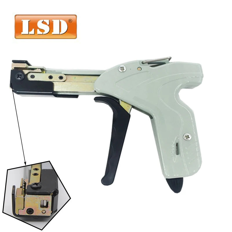 LS-338 stainless steel automatic cable tie gun,tools for stainless steel cable tie width 4.8mm max cable tie fastenning tool