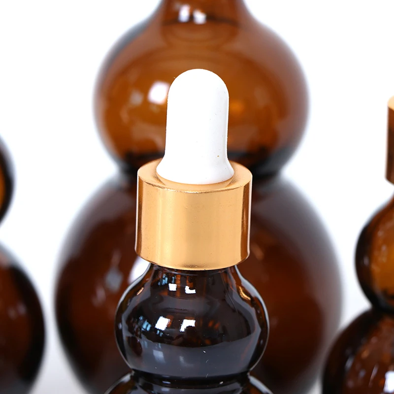 

2Pcs Dark Brown Gourd Essential Oil Bottling High-grade Essential Oil Bottling