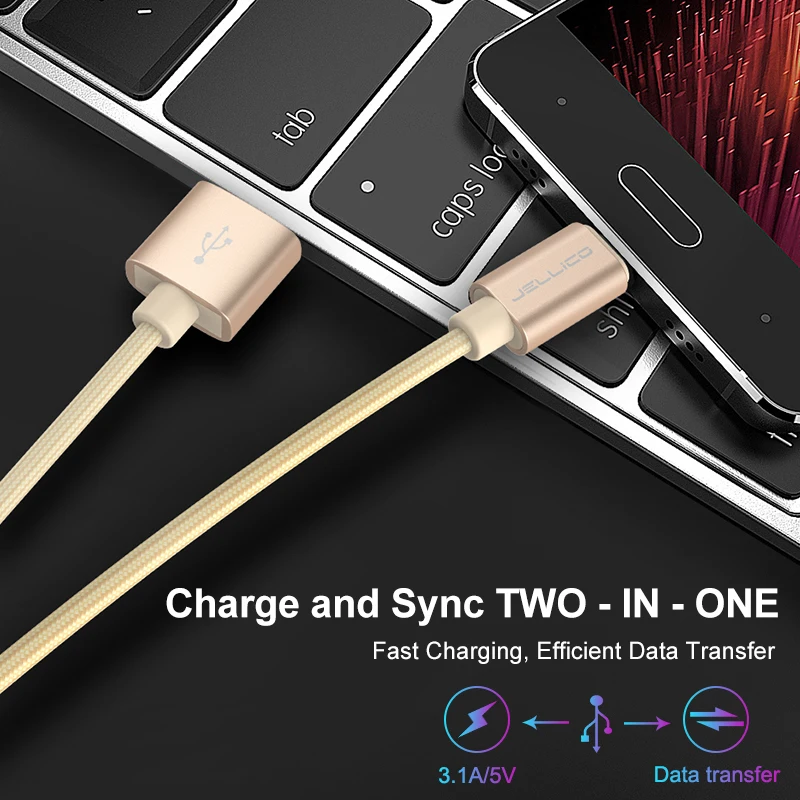 Кабель с разъемом USB типа C для быстрой зарядки кабель Type-c 3 1 кабеля передачи