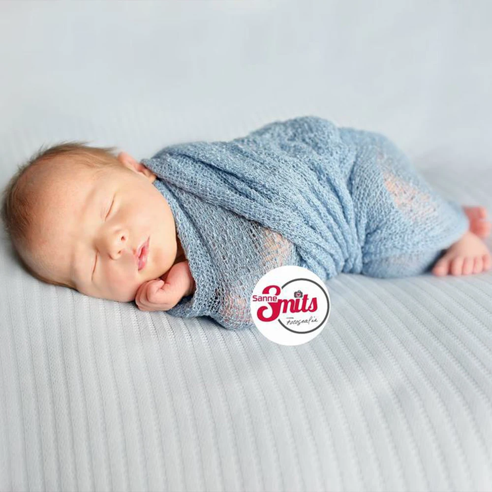 Soft Knit Stretchy Wraps Swaddle for Newborn Baby Photography Props Kids Receiving Blankets Cloth Accessories for Photo Shooting
