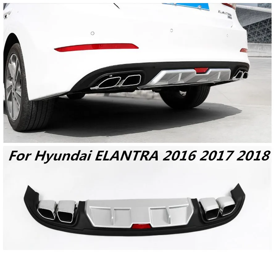 ABS черный праймер для губ заднего бампера автомобиля автомобильный диффузор Hyundai