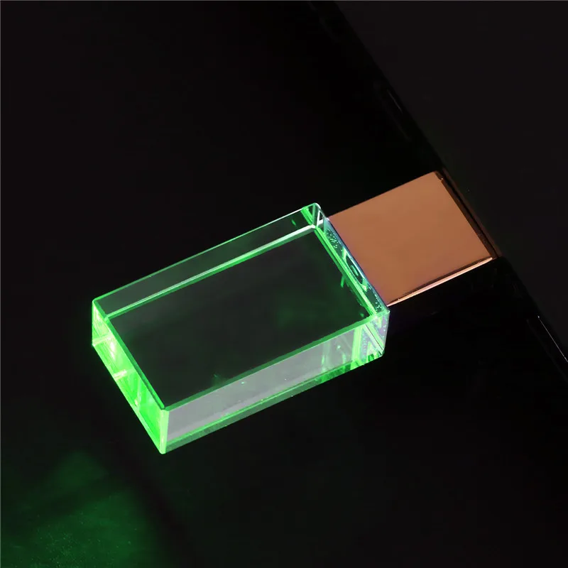 green JASTER, настоящая емкость, Кристальный USB флеш-накопитель, флешка, 8 ГБ, 16 ГБ, 32 ГБ, 64 ГБ, 128 ГБ, карта памяти, внешний накопитель - Цвет: green