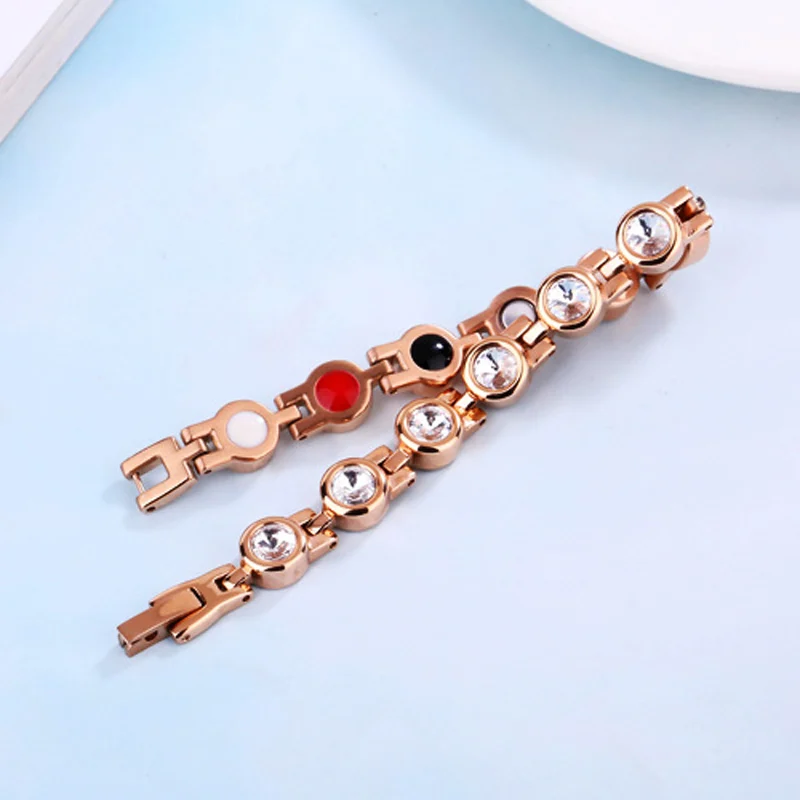 Браслет DICAYLUN из нержавеющей стали для мужчин и женщин магнитный Теннисный