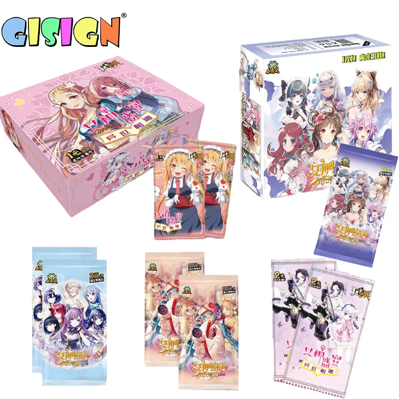 Kawaii японская аниме богиня история коллекция Редкие карты коробка день рождения