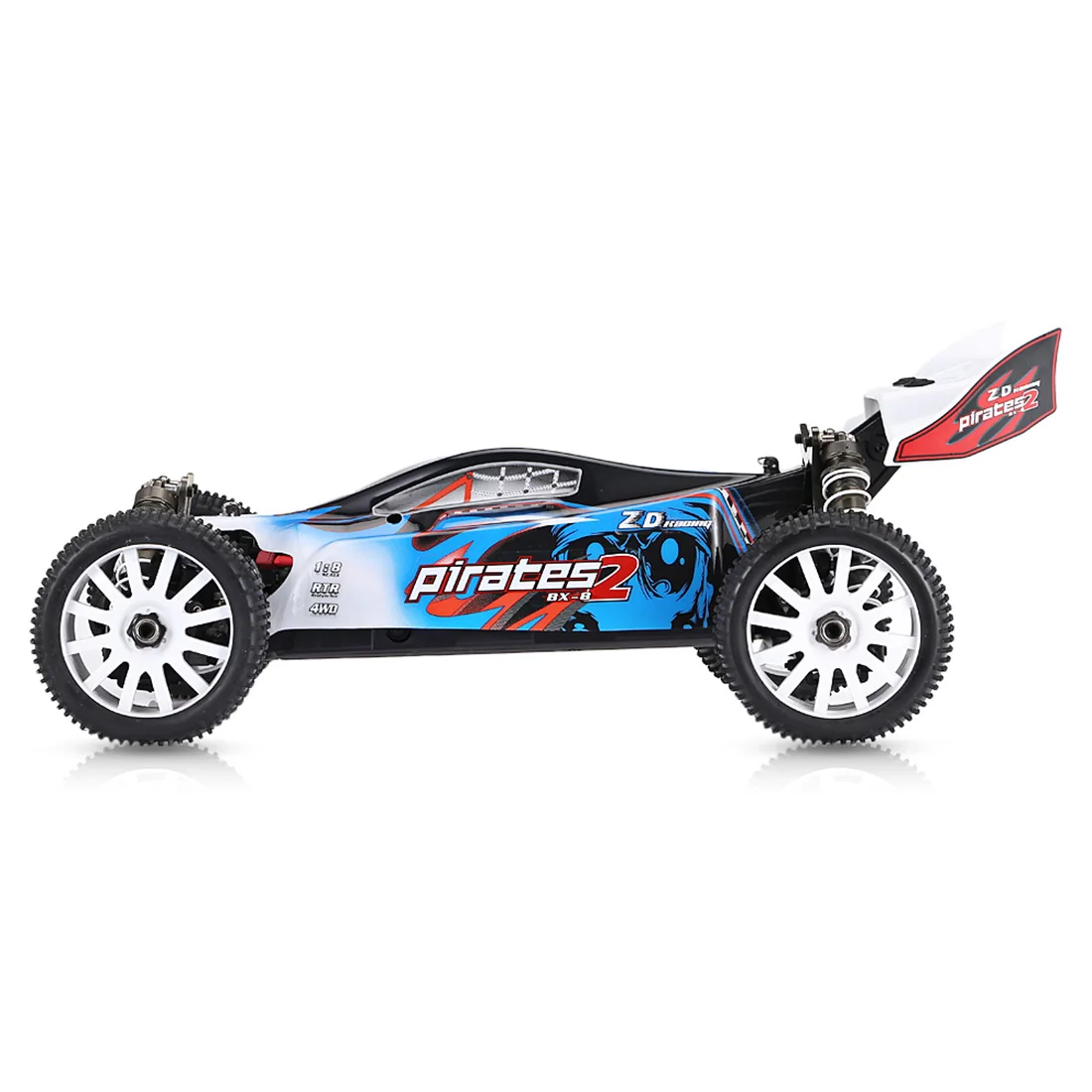 ZD Racing 1/8 4WD 70 км/ч высокоскоростной Радиоуправляемый бесщеточный Электрический