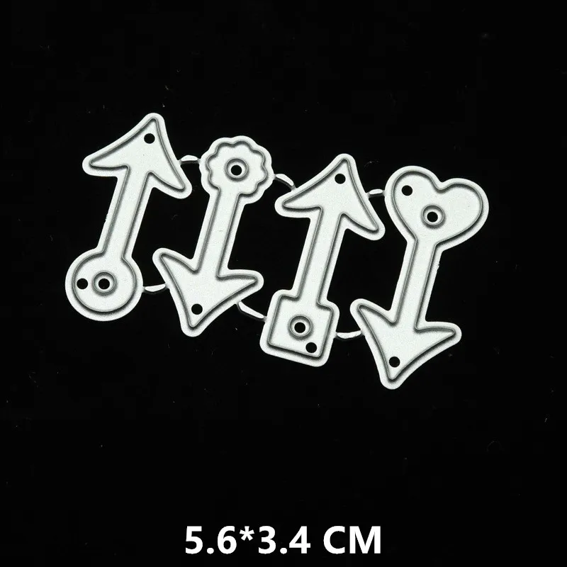 2020 маленькая стрела металлические Вырубные штампы сделай сам Скрапбукинг Бумага