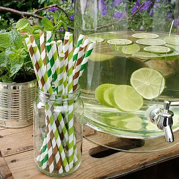 Бумажные соломинки 7 75 &quotбумажные в OPP упаковке (200 упаковок 5000 шт) пищевая