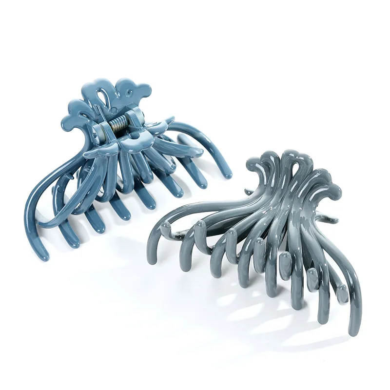 Женский большой зажим для волос краб пластиковые заколки простые ванны