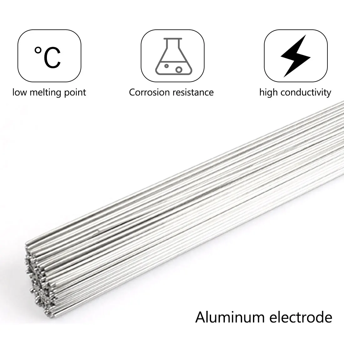 

Low Temperature Easy Melt Aluminum Welding Rods Weld Bars Cored Wire 1.6mm/2mm Rod Solder for Soldering Aluminum No Need Solder
