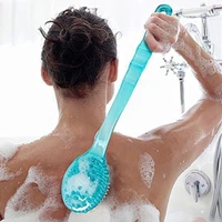 nordic long handle massage bath brush multifunctional soft massage bath brush durable exfoliating scrub skin massager for home