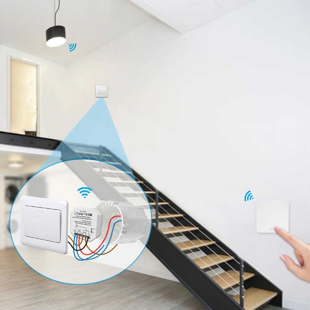 Релейный модуль беспроводного переключателя двойной переключатель управления