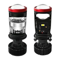 1 pair car bulb h4 led projector lenses front lamp fog light 34000lm 50w automotive lighting aluminium alloy h4