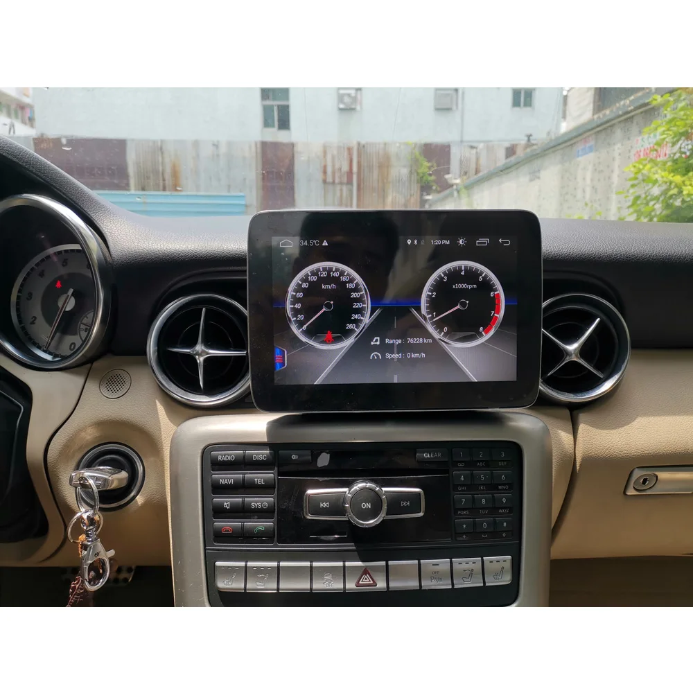 Android мультимедийный сенсорный экран для Mercedes Benz SLC 2016 2020 автомобильный команд