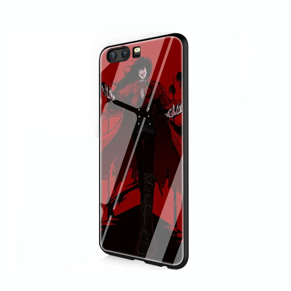 EWAU аниме Хеллсинг Алукард закаленное стекло чехол для телефона huawei mate P 10 20 30 Lite Pro Y9 Honor 8X 7A - Цвет: G2