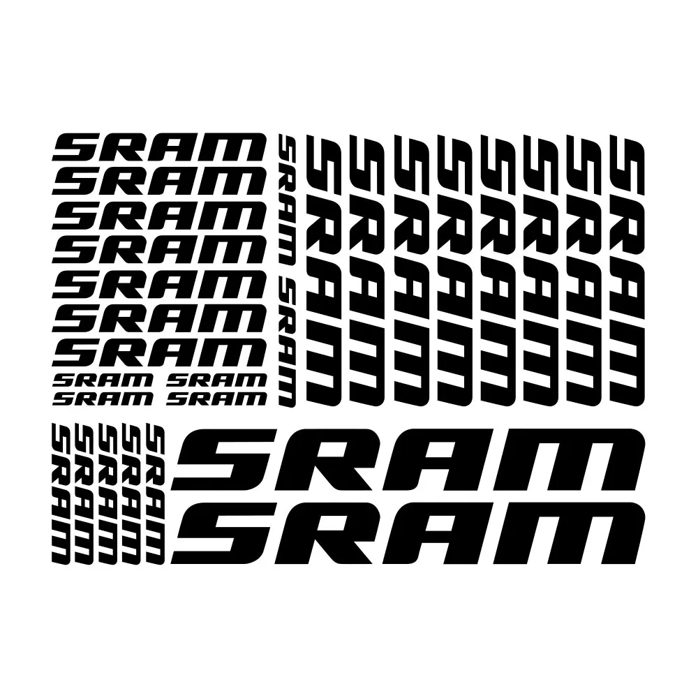 

Car Sticker Compatible for SRAM Vinyl Decal Stickers Sheet Bike Frame Cycle Cycling Bicycle Mtb ,30CM