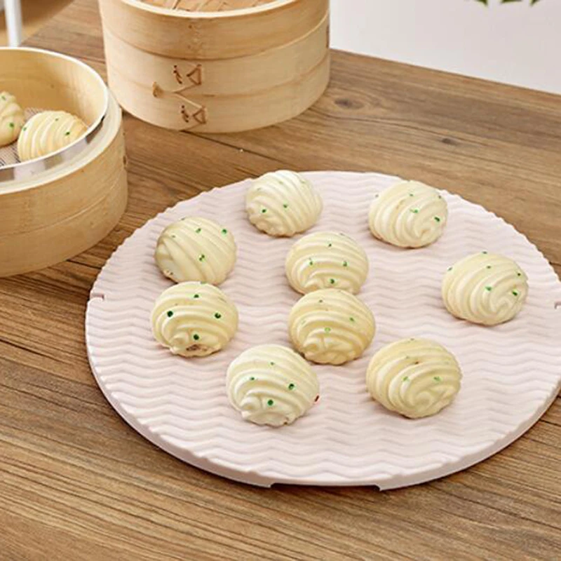 Household Dumpling Placemat Practical Storage Tray Foldable Dish Pasta Single Layer Cover Pads | Дом и сад