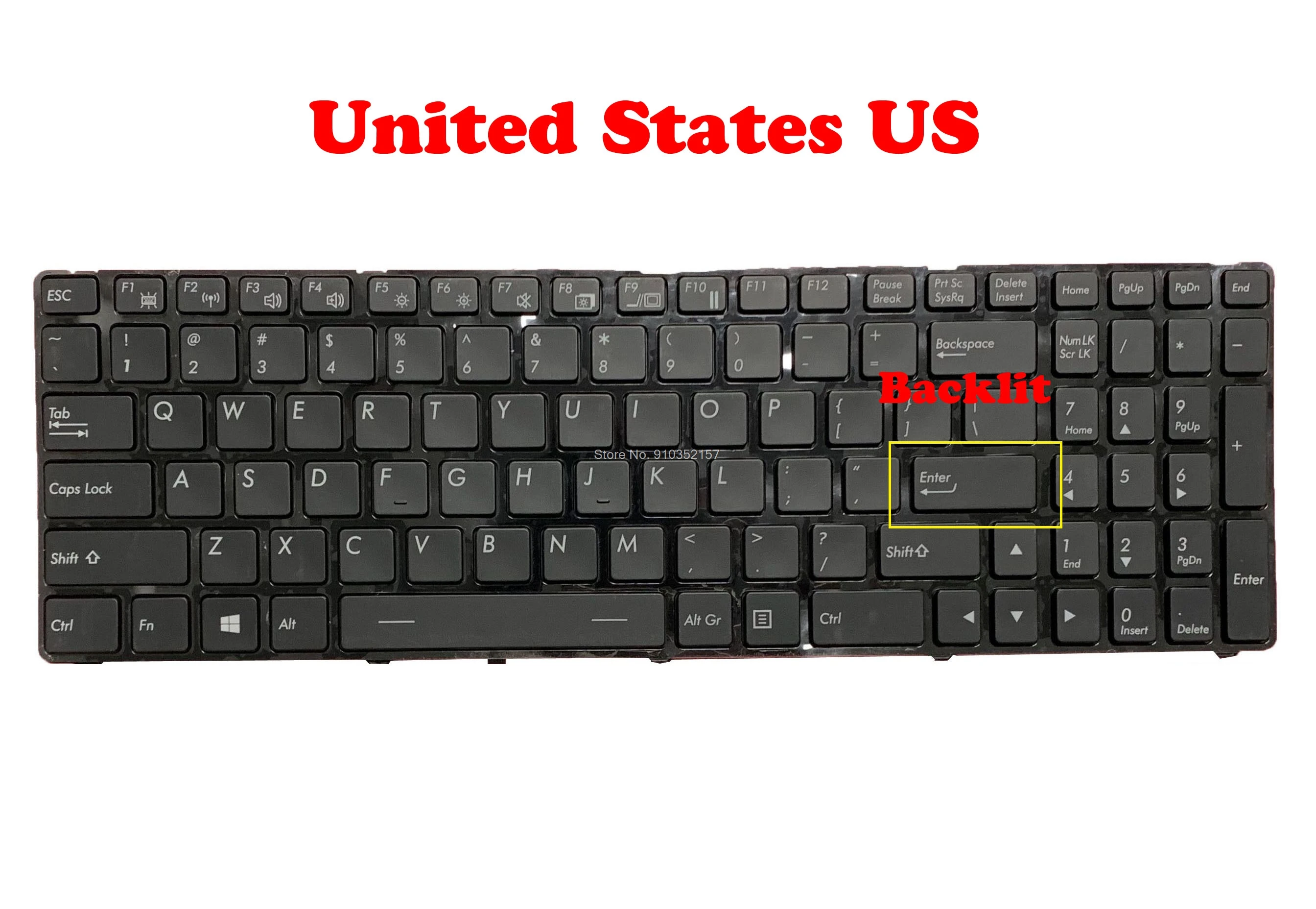 US UK With Backlit Keyboard For Getac X500 / X500G2 X500 G2 G1 G3 English United Kingdom UK