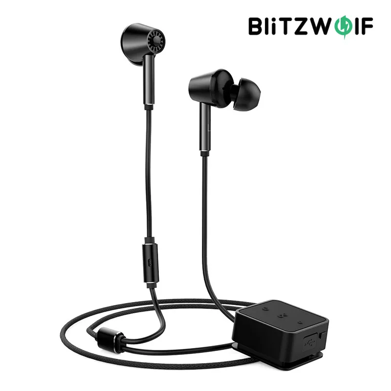 

Беспроводные bluetooth-наушники BlitzWolf BW-ANC с активным шумоподавлением, наушники-вкладыши с микрофоном для смартфонов