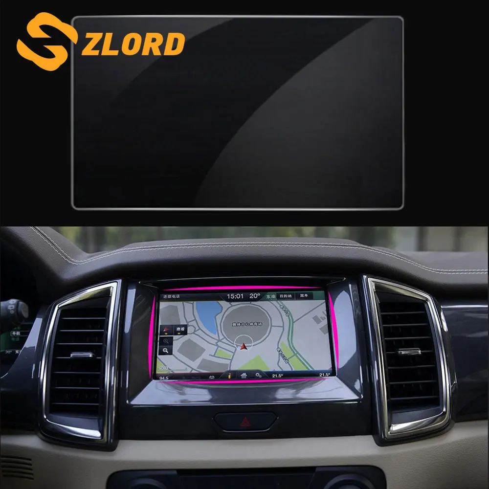 Защитная пленка Zlord для сенсорного экрана автомобиля с GPS защитная занавеска