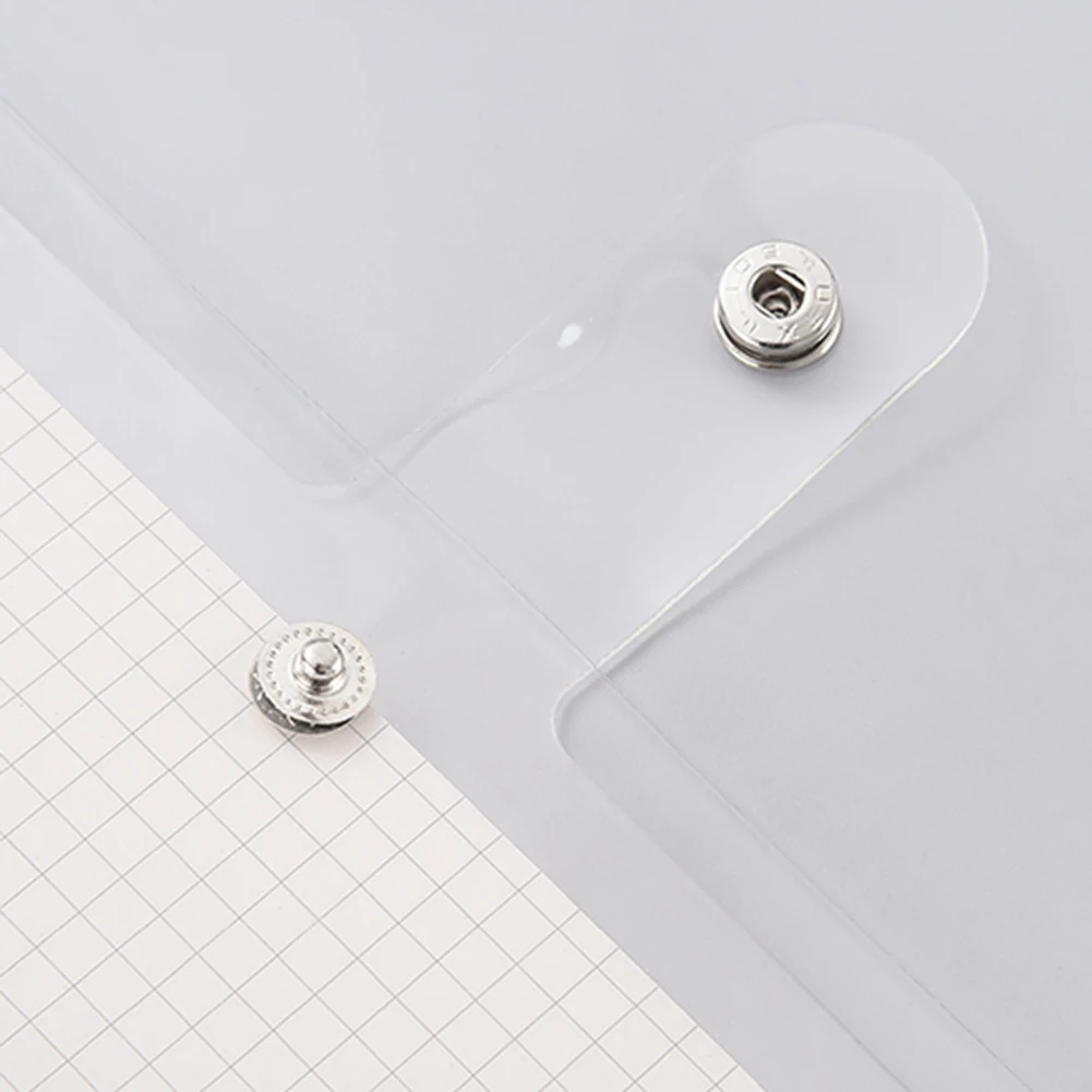 Пластиковая папка для файлов с зажимом прозрачный цветной блокнот формата A5/A6/A7