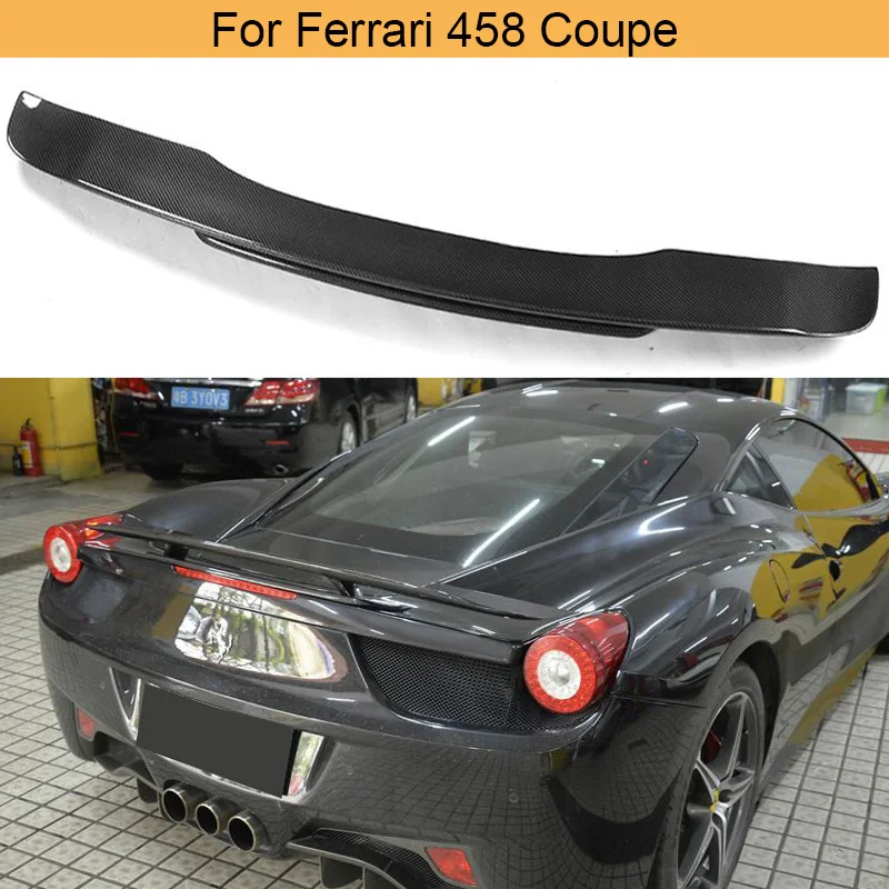Задний спойлер для багажника из углеродного волокна двойное крыло Ferrari 458 Italia Spider