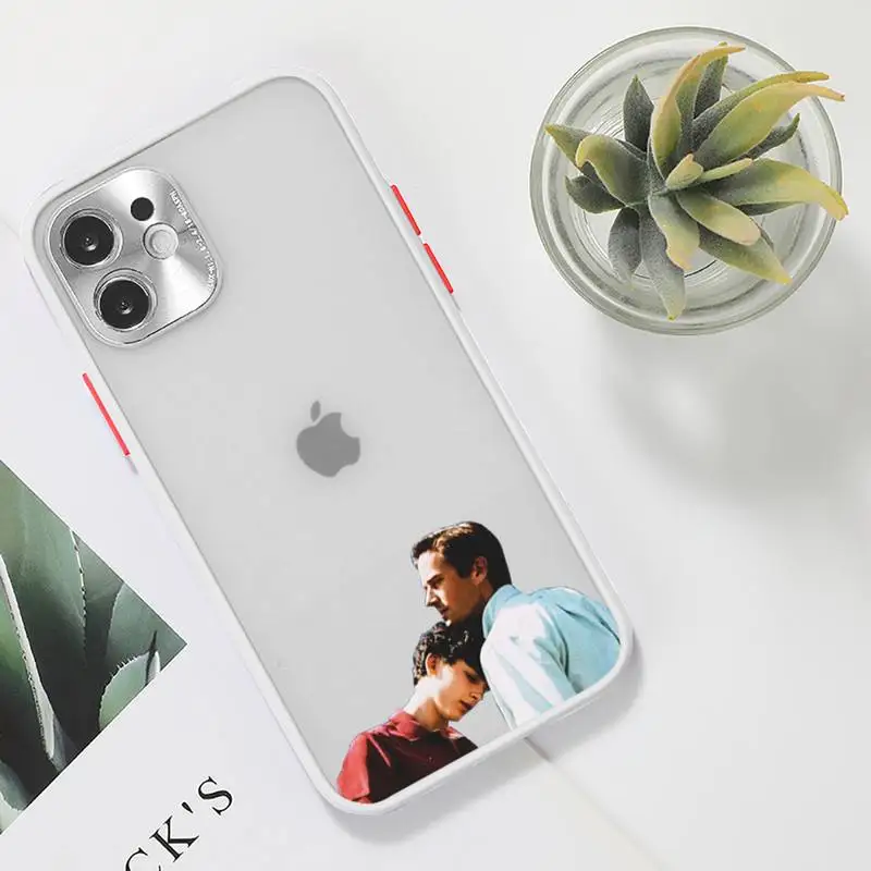 

call me by your name Phone Case For iPhone 12 11 Mini Pro XR XS Max 7 8 Plus X Matte transparent White Cover