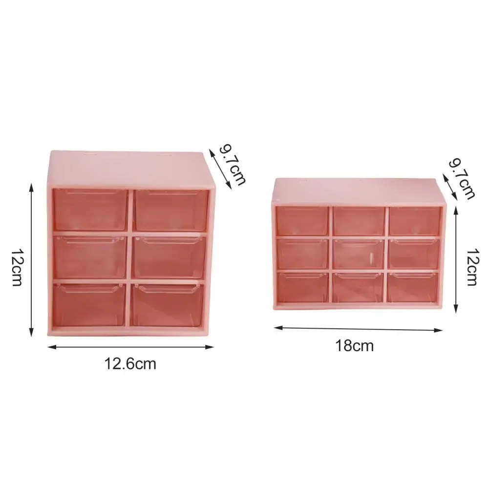 

6 Grids/9 Grids Storage Boxes Dustproof Multi-purpose Plastic Three Layers Storage Rack for Home