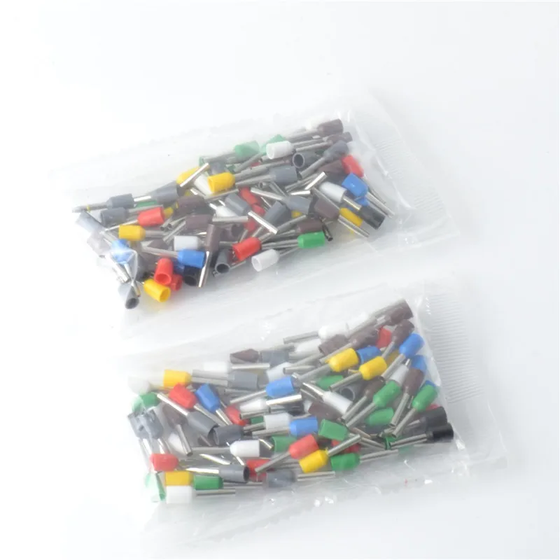 Изоляционные клеммы для труб E2508 E2512 изолированный провод AWG 14 коннектор 2 5 мм2