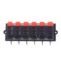 1pc high quality ac 50v 3a 12 way 2 row push release connector plate stereo speaker terminal strip block