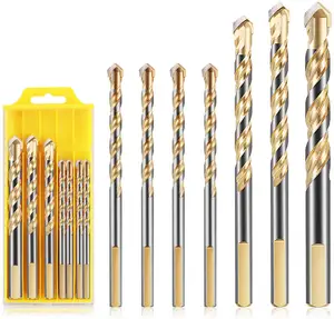 Набор многоуровневых сверл для плитки, настенного зеркала и керамической плитки на бетонной и кирпичной стене
