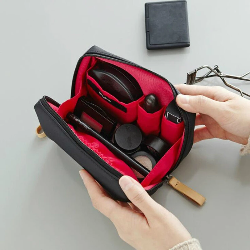 

2021 New Women Cosmetic Bag Solid Color Korean Style Makeup Bag Pouch Toiletry Bag Waterproof Makeup Organizer Case Dropshipping