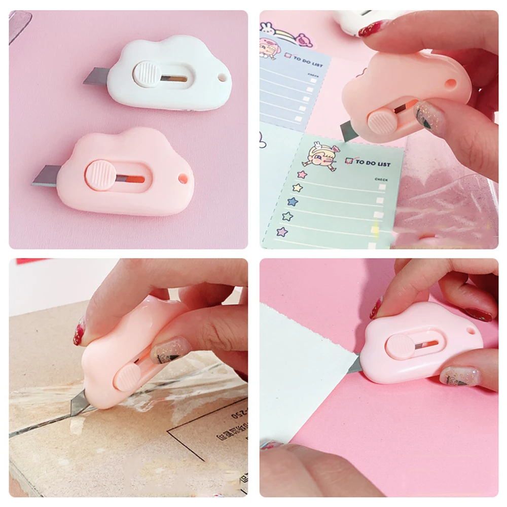 Cute Mini Small Pocket Sized Craft Wrapping Box Paper Envelope Cutter Utility Knife Office Stationery Student Art Supplies | Дом и сад