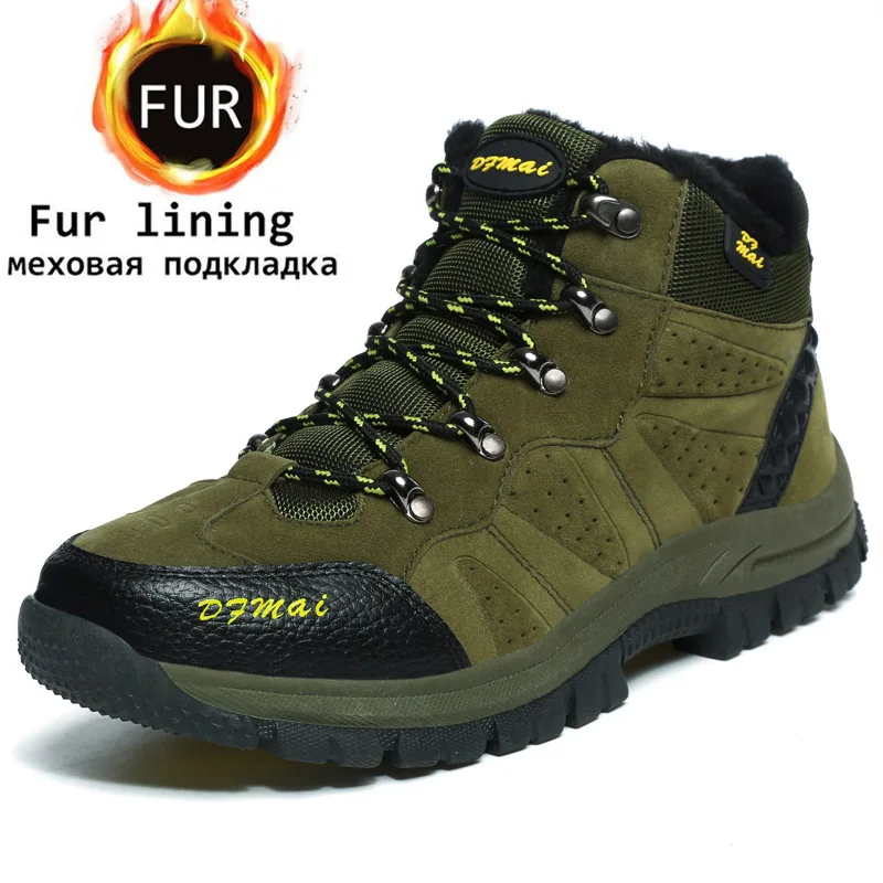 Зимние походные ботинки для мужчин и женщин водонепроницаемые сапоги теплые