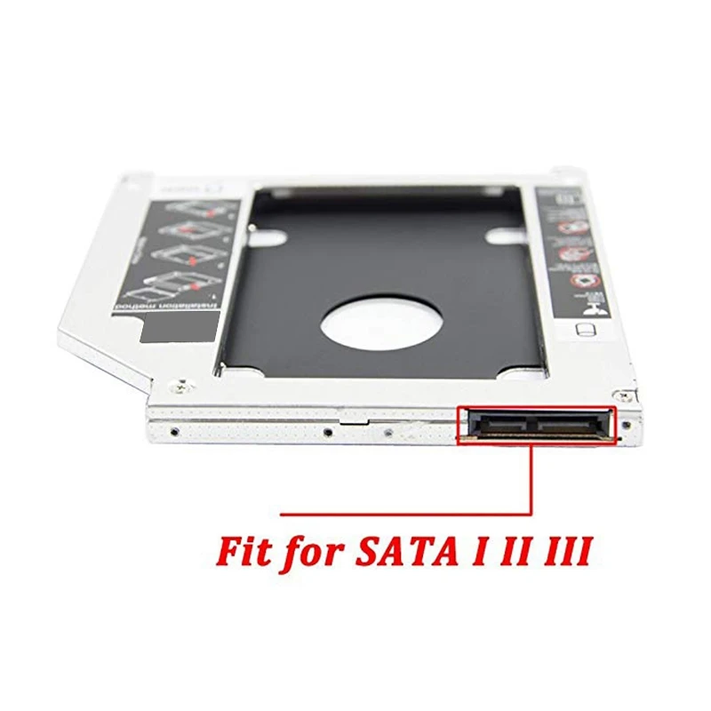 2 шт. аксессуары: 1 SATA 2Nd HDD HD SSD корпус жесткий диск Caddy чехол-лоток и Кабель-адаптер