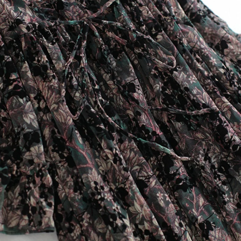 5XL платье большого размера 2020 осенние платья для женщин плюс размер шифон пэчворк