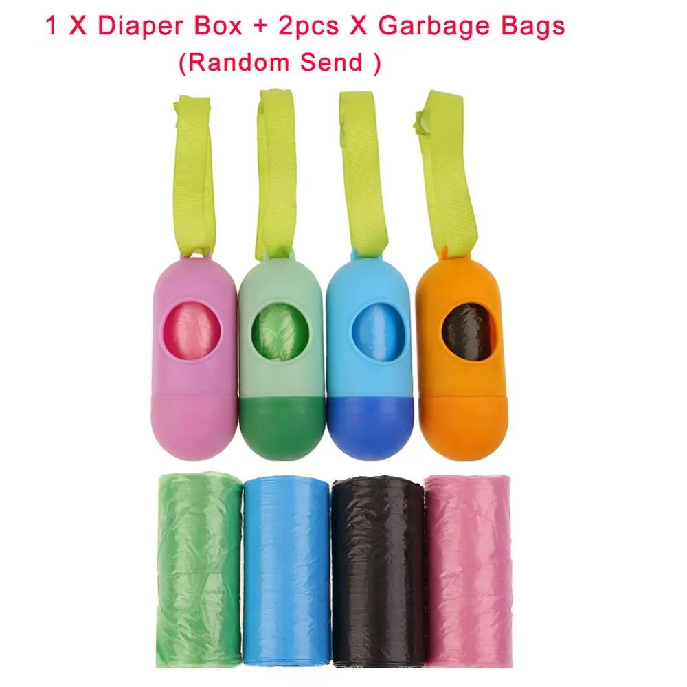 1pc box and 2pcs bag 1 шт., сумка для детских подгузников, переносная, одноразовая, модная, для подгузников, мешок для мусора, съемная коробка, многоразовый ящик, чехол, органайзер для малышей, Детская сумка - Цвет: 1pc box and 2pcs bag