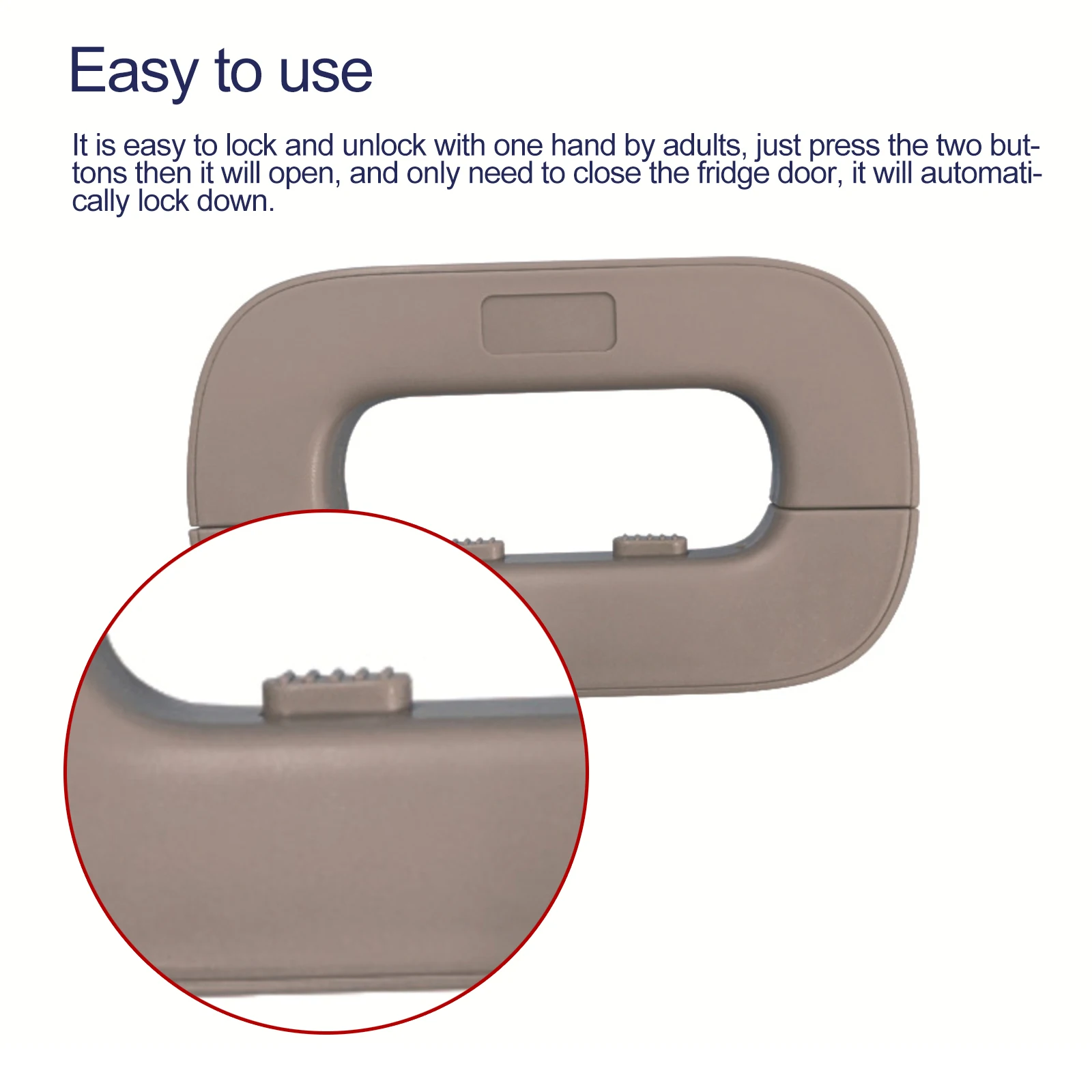 

Home Refrigerator Lock Fridge Freezer Door Catch Lock Toddler Kids Child Cabinet Safety Lock For Baby Safety Child Lock