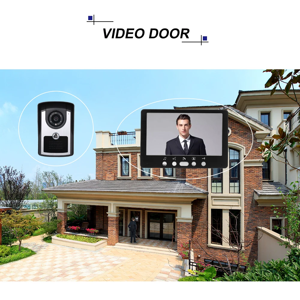 7 inch Monitor HD Camera Video Door Phone Doorbell Intercom System IR Night Vision Wired | Безопасность и защита