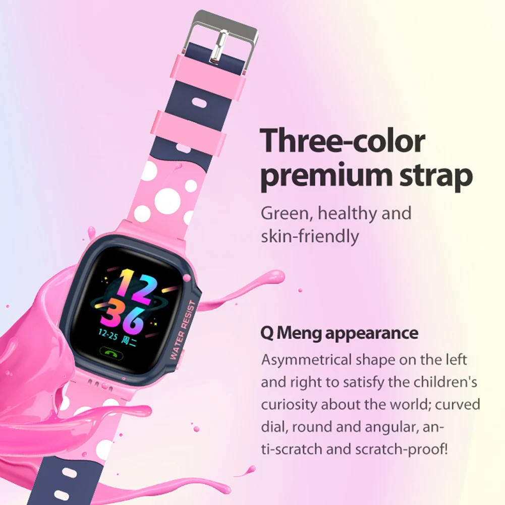 Erilles Children Smart Watch Touch Screen Multifunction Positioning Phone Alarm reminder Waterproof Photo Children's Wrist |