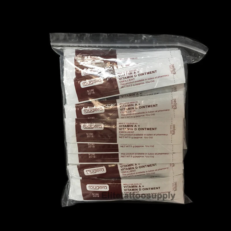 

50PCS/PACK Tattoo Recovery Cream Vitamin A+Vitamin D Ointment Top Tattoo Repairing Cream Tattoo Supplies